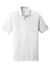 Nike NKAH6266 Mens Dri-Fit Moisture Wicking Short Sleeve Polo Shirt White Flat Front
