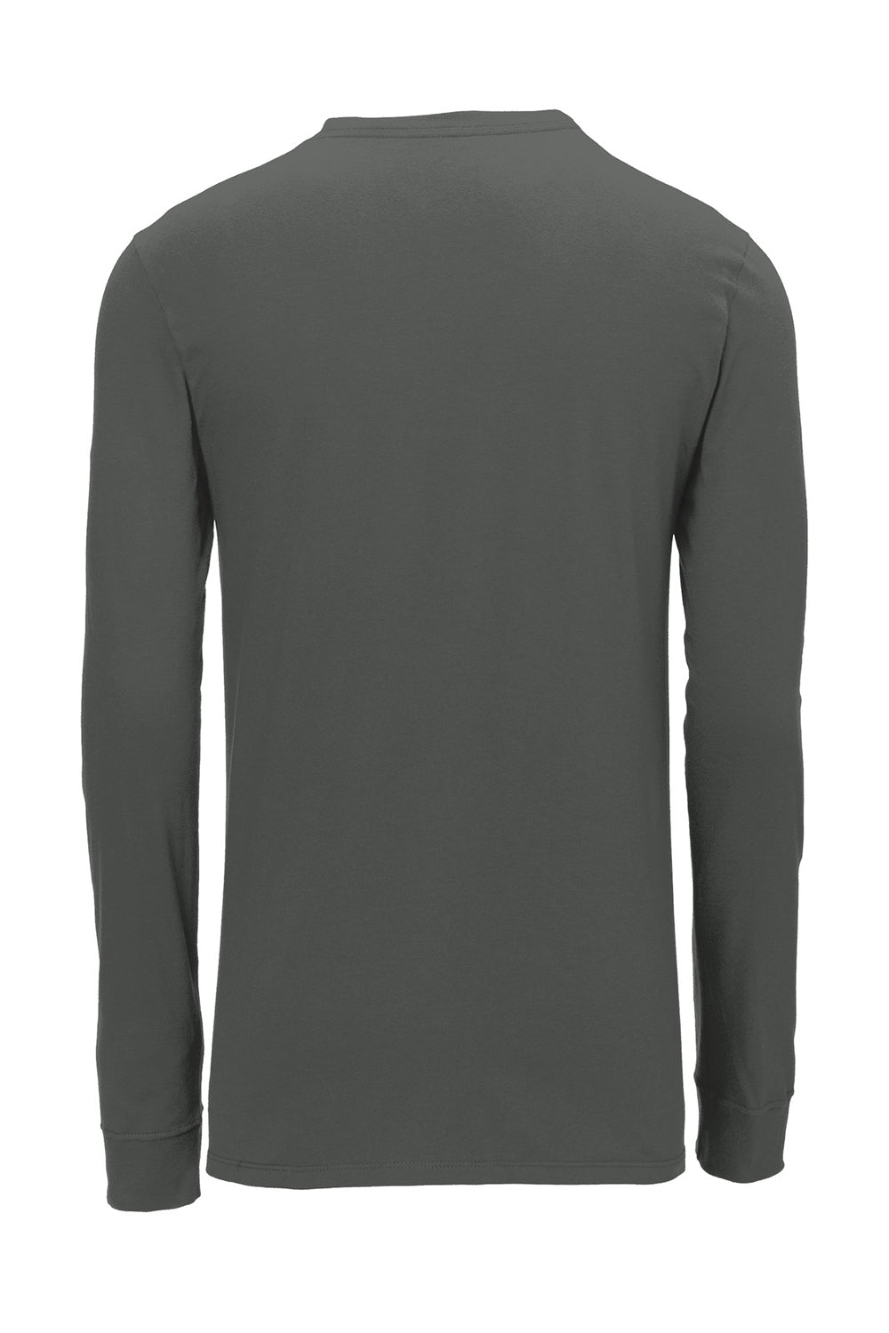 Nike NKBQ5230 Mens Dri-Fit Moisture Wicking Long Sleeve Crewneck T-Shirt Anthracite Grey Flat Back