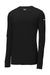 Nike NKBQ5230 Mens Dri-Fit Moisture Wicking Long Sleeve Crewneck T-Shirt Black Flat Front