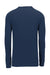 Nike NKBQ5230 Mens Dri-Fit Moisture Wicking Long Sleeve Crewneck T-Shirt College Navy Blue Flat Back