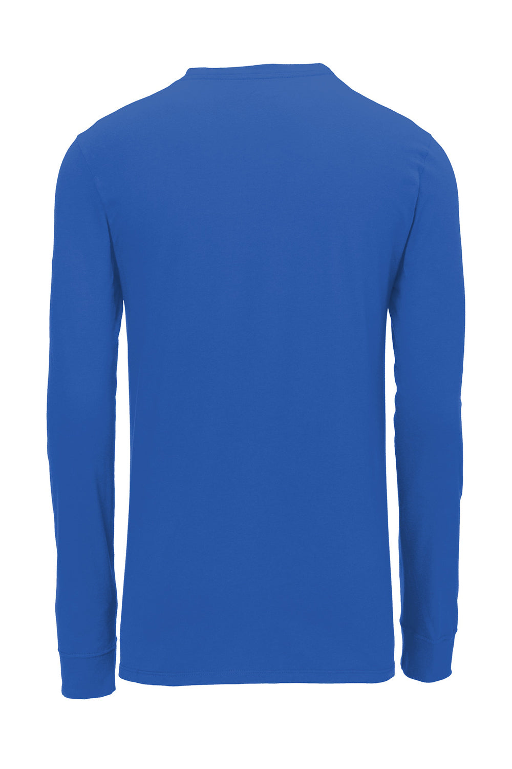 Nike NKBQ5230 Mens Dri-Fit Moisture Wicking Long Sleeve Crewneck T-Shirt Rush Blue Flat Back