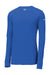 Nike NKBQ5230 Mens Dri-Fit Moisture Wicking Long Sleeve Crewneck T-Shirt Rush Blue Flat Front