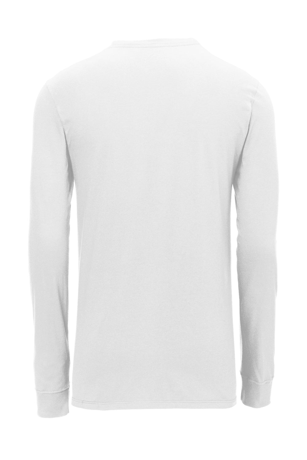 Nike NKBQ5230 Mens Dri-Fit Moisture Wicking Long Sleeve Crewneck T-Shirt White Flat Back