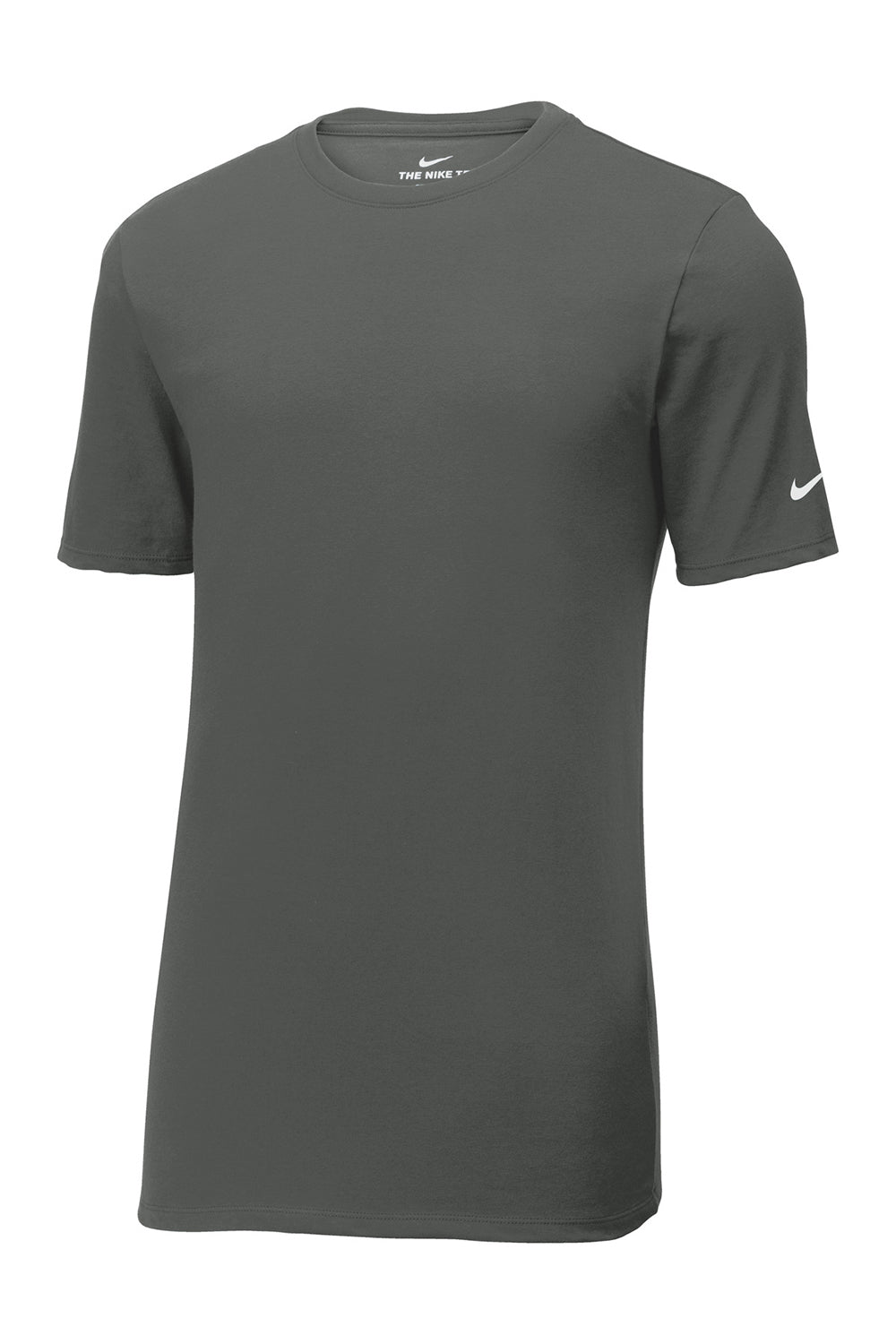 Nike NKBQ5231 Mens Dri-Fit Moisture Wicking Short Sleeve Crewneck T-Shirt Anthracite Grey Flat Front