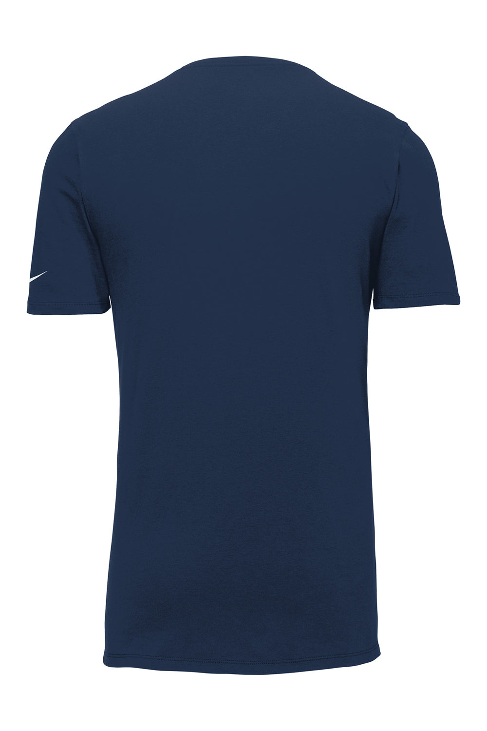 Nike NKBQ5231 Mens Dri-Fit Moisture Wicking Short Sleeve Crewneck T-Shirt College Navy Blue Flat Back