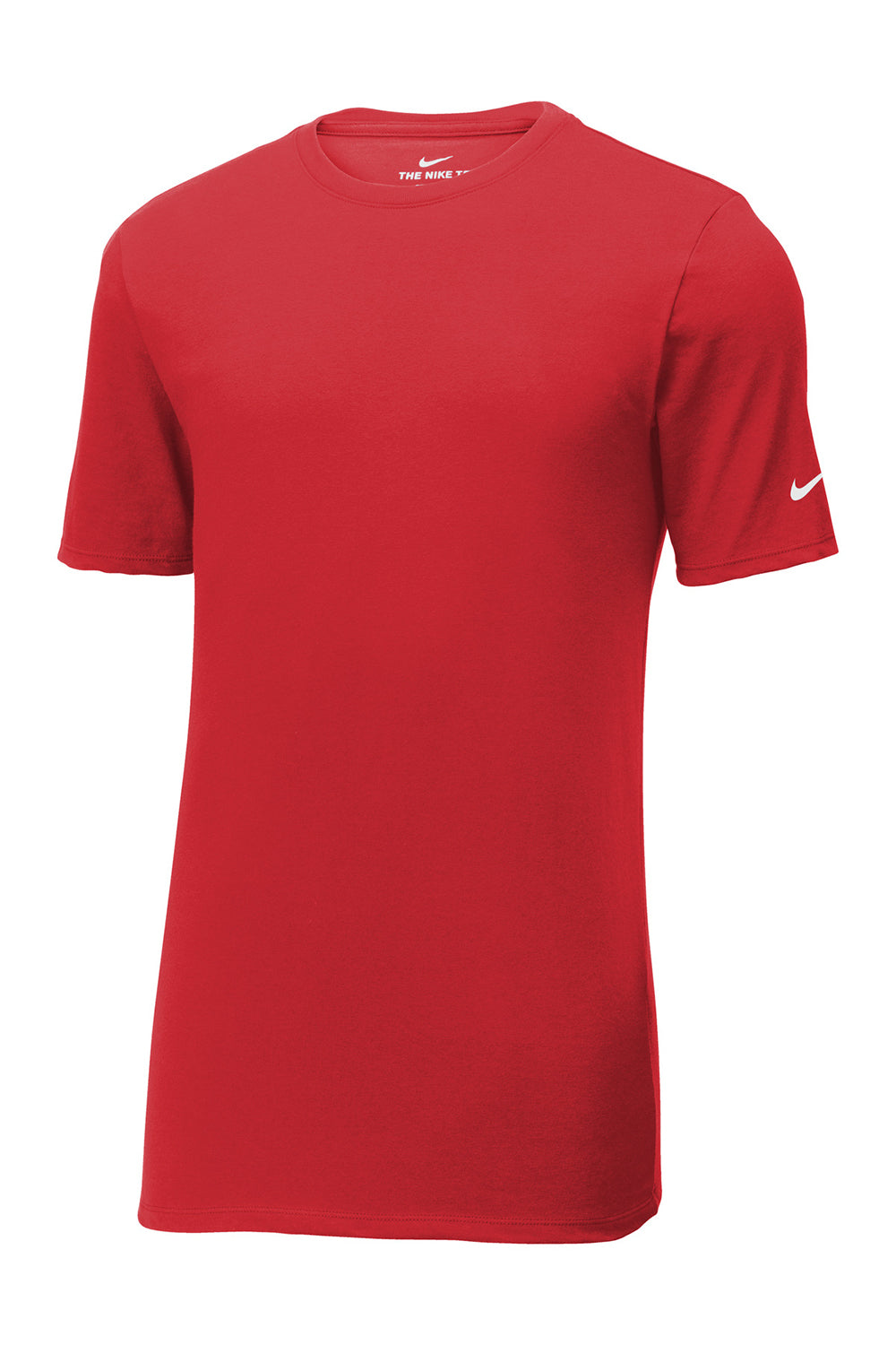 Nike NKBQ5231 Mens Dri-Fit Moisture Wicking Short Sleeve Crewneck T-Shirt Gym Red Flat Front