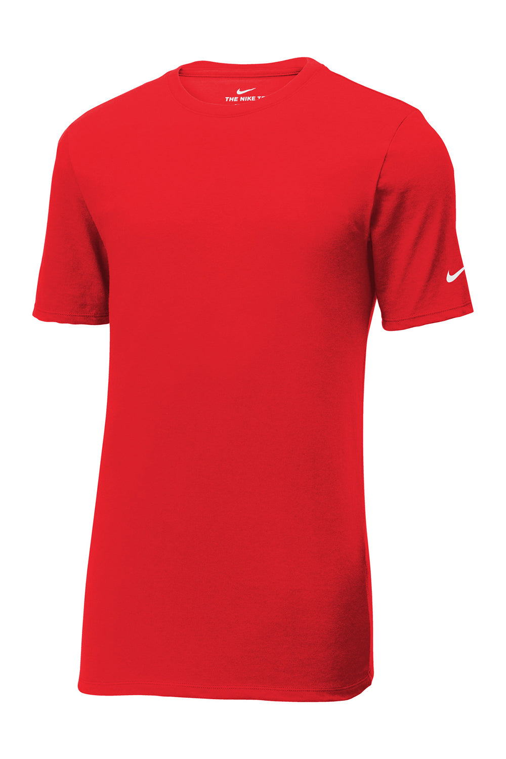 Nike NKBQ5231 Mens Dri-Fit Moisture Wicking Short Sleeve Crewneck T-Shirt University Red Flat Front