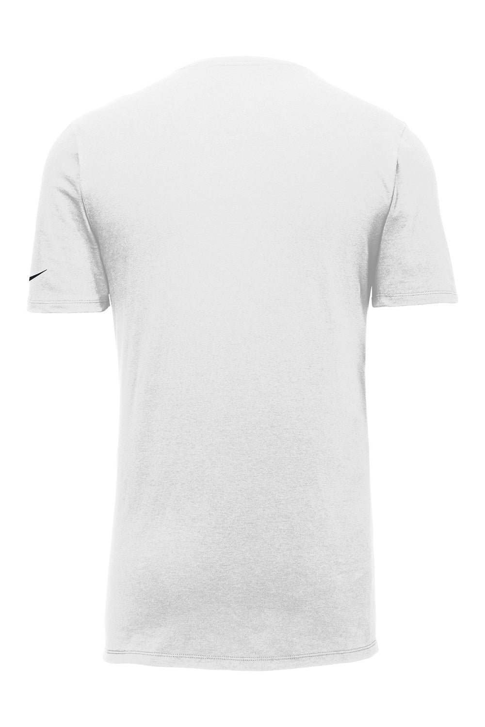 Nike NKBQ5231 Mens Dri-Fit Moisture Wicking Short Sleeve Crewneck T-Shirt White Flat Back
