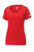 Nike NKBQ5234 Womens Dri-Fit Moisture Wicking Short Sleeve Scoop Neck T-Shirt University Red Flat Front