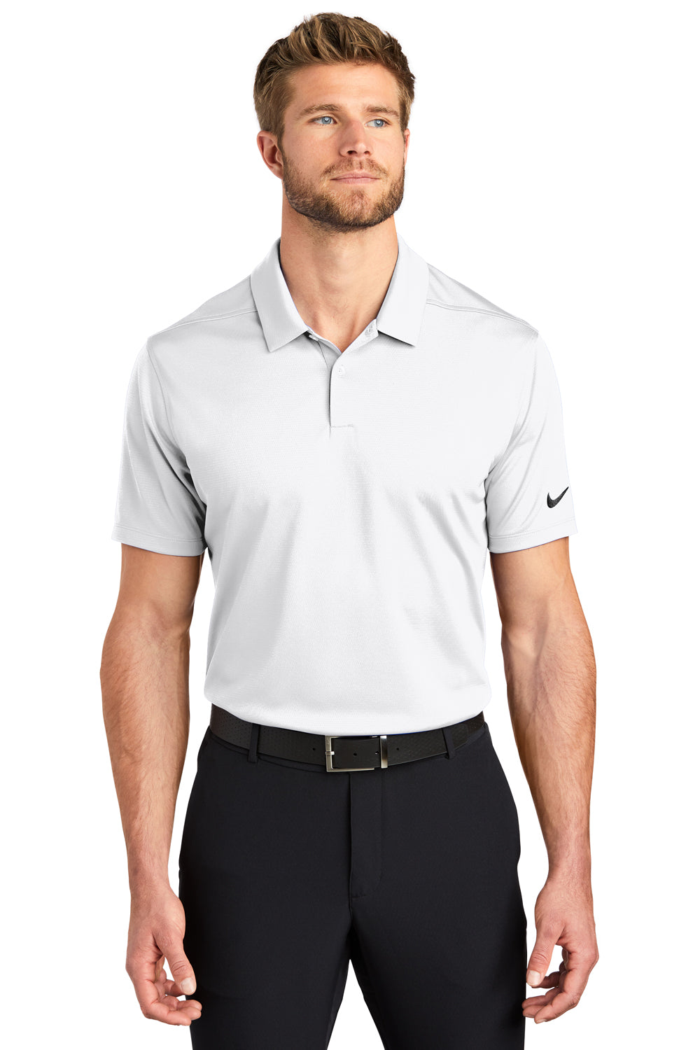 Nike NKBV6042 Mens White Essential Dri-Fit Moisture Wicking Short Sleeve Polo Shirt BigTopShirtShop.com Nike NKBV6042 Mens White Essential Dri-Fit Moisture Wicking Short Sleeve Polo Shirt BigTopShirtShop.com