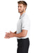Nike NKBV6042 Mens Essential Dri-Fit Moisture Wicking Short Sleeve Polo Shirt White Model Side