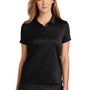 Nike Womens Essential Dri-Fit Moisture Wicking Short Sleeve Polo Shirt - Black