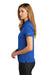 Nike NKBV6043 Womens Essential Dri-Fit Moisture Wicking Short Sleeve Polo Shirt Game Royal Blue Model Side