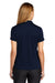 Nike NKBV6043 Womens Essential Dri-Fit Moisture Wicking Short Sleeve Polo Shirt Midnight Navy Blue Model Back