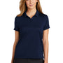 Nike Womens Essential Dri-Fit Moisture Wicking Short Sleeve Polo Shirt - Midnight Navy Blue