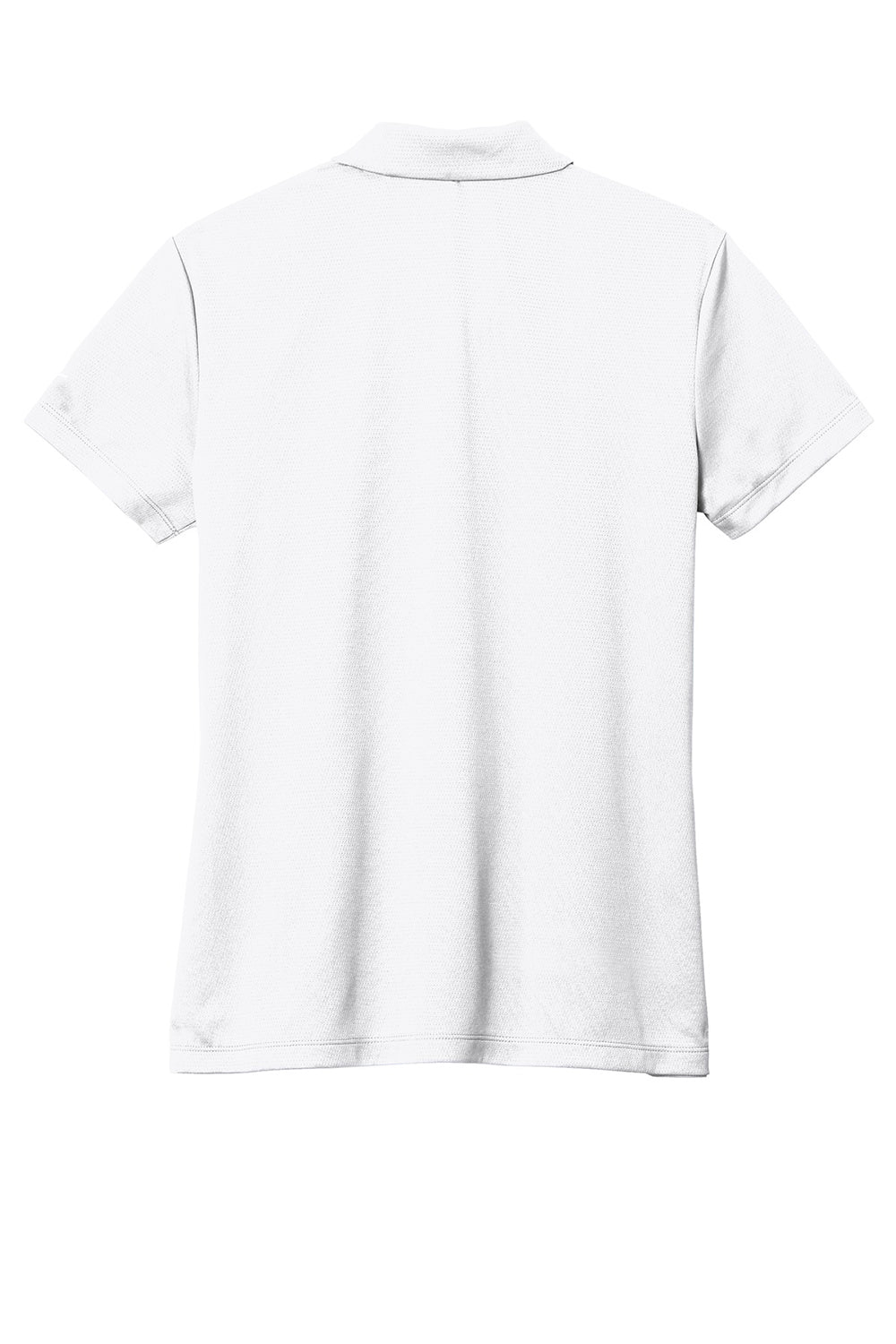 Nike NKBV6043 Womens Essential Dri-Fit Moisture Wicking Short Sleeve Polo Shirt White Flat Back