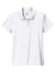 Nike NKBV6043 Womens Essential Dri-Fit Moisture Wicking Short Sleeve Polo Shirt White Flat Front