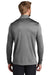Nike NKBV6044 Mens Dri-Fit Moisture Wicking 1/4 Zip Sweatshirt Heather Black Model Back