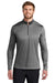 Nike NKBV6044 Mens Dri-Fit Moisture Wicking 1/4 Zip Sweatshirt Heather Black Model Front
