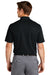 Nike NKDC1963 Mens Dri-Fit Moisture Wicking Micro Pique 2.0 Short Sleeve Polo Shirt Black Model Back