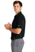 Nike NKDC1963 Mens Dri-Fit Moisture Wicking Micro Pique 2.0 Short Sleeve Polo Shirt Black Model Side