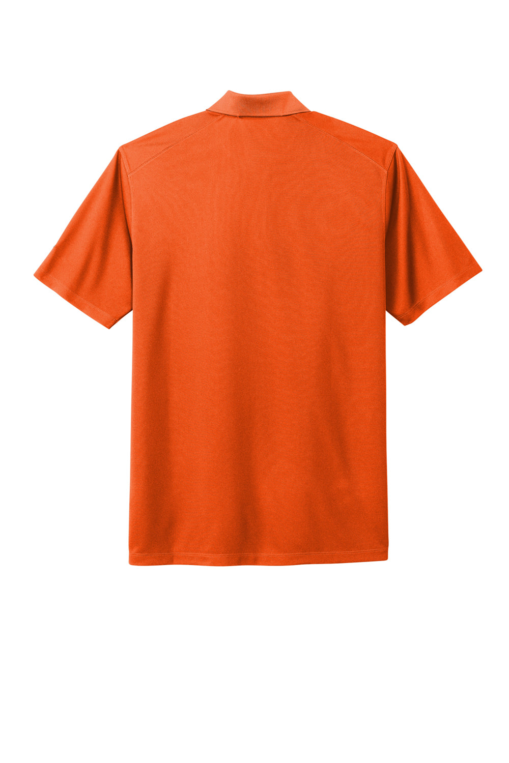 Nike NKDC1963 Mens Dri-Fit Moisture Wicking Micro Pique 2.0 Short Sleeve Polo Shirt Brilliant Orange Flat Back