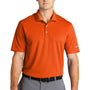 Nike Mens Dri-Fit Moisture Wicking Micro Pique 2.0 Short Sleeve Polo Shirt - Brilliant Orange