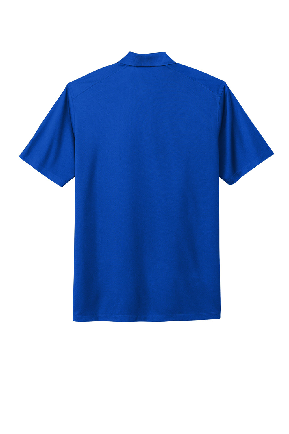 Nike NKDC1963 Mens Dri-Fit Moisture Wicking Micro Pique 2.0 Short Sleeve Polo Shirt Game Royal Blue Flat Back
