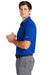 Nike NKDC1963 Mens Dri-Fit Moisture Wicking Micro Pique 2.0 Short Sleeve Polo Shirt Game Royal Blue Model Side