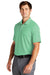 Nike NKDC1963 Mens Dri-Fit Moisture Wicking Micro Pique 2.0 Short Sleeve Polo Shirt Mint Green Model 3Q