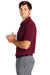 Nike NKDC1963 Mens Dri-Fit Moisture Wicking Micro Pique 2.0 Short Sleeve Polo Shirt Team Red Model Side