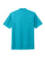 Nike NKDC1963 Mens Dri-Fit Moisture Wicking Micro Pique 2.0 Short Sleeve Polo Shirt Tidal Blue Flat Back
