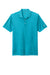 Nike NKDC1963 Mens Dri-Fit Moisture Wicking Micro Pique 2.0 Short Sleeve Polo Shirt Tidal Blue Flat Front