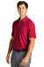 Nike NKDC1963 Mens Dri-Fit Moisture Wicking Micro Pique 2.0 Short Sleeve Polo Shirt University Red Model 3Q