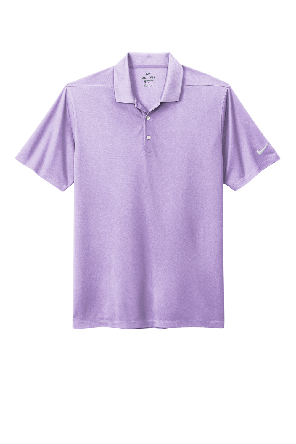 Nike NKDC1963 Mens Dri-Fit Moisture Wicking Micro Pique 2.0 Short Sleeve Polo Shirt Urban Lilac Purple Flat Front