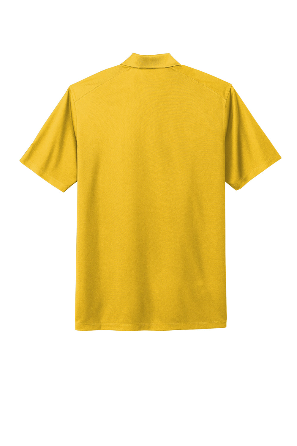 Nike NKDC1963 Mens Dri-Fit Moisture Wicking Micro Pique 2.0 Short Sleeve Polo Shirt Varsity Maize Yellow Flat Back