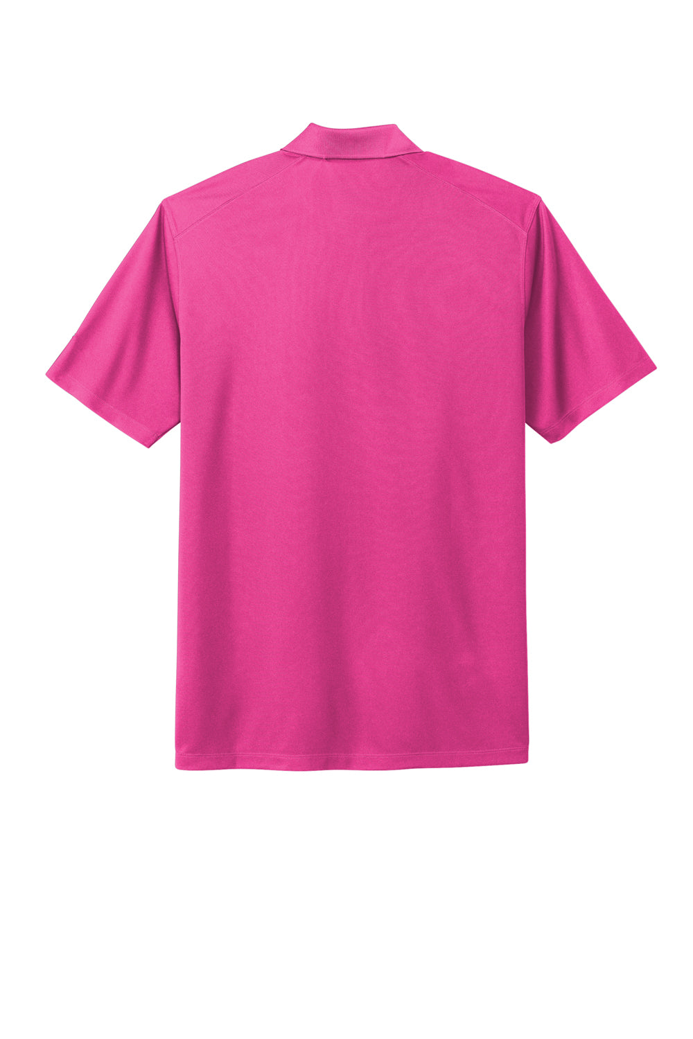 Nike NKDC1963 Mens Dri-Fit Moisture Wicking Micro Pique 2.0 Short Sleeve Polo Shirt Vivid Pink Flat Back