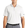 Nike Mens Dri-Fit Moisture Wicking Micro Pique 2.0 Short Sleeve Polo Shirt - White