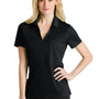 Nike Womens Dri-Fit Moisture Wicking Micro Pique 2.0 Short Sleeve Polo Shirt - Black