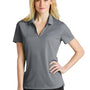 Nike Womens Dri-Fit Moisture Wicking Micro Pique 2.0 Short Sleeve Polo Shirt - Cool Grey