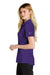 Nike NKDC1991 Womens Dri-Fit Moisture Wicking Micro Pique 2.0 Short Sleeve Polo Shirt Court Purple Model Side