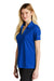 Nike NKDC1991 Womens Dri-Fit Moisture Wicking Micro Pique 2.0 Short Sleeve Polo Shirt Game Royal Blue Model 3Q