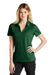 Nike NKDC1991 Womens Dri-Fit Moisture Wicking Micro Pique 2.0 Short Sleeve Polo Shirt Gorge Green Model Front