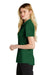 Nike NKDC1991 Womens Dri-Fit Moisture Wicking Micro Pique 2.0 Short Sleeve Polo Shirt Gorge Green Model Side