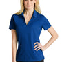 Nike Womens Dri-Fit Moisture Wicking Micro Pique 2.0 Short Sleeve Polo Shirt - Gym Blue