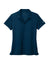 Nike NKDC1991 Womens Dri-Fit Moisture Wicking Micro Pique 2.0 Short Sleeve Polo Shirt Navy Blue Flat Front