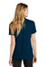 Nike NKDC1991 Womens Dri-Fit Moisture Wicking Micro Pique 2.0 Short Sleeve Polo Shirt Navy Blue Model Back