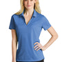 Nike Womens Dri-Fit Moisture Wicking Micro Pique 2.0 Short Sleeve Polo Shirt - Valor Blue