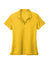 Nike NKDC1991 Womens Dri-Fit Moisture Wicking Micro Pique 2.0 Short Sleeve Polo Shirt Varsity Maize Yellow Flat Front