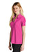 Nike NKDC1991 Womens Dri-Fit Moisture Wicking Micro Pique 2.0 Short Sleeve Polo Shirt Vivid Pink Model 3Q